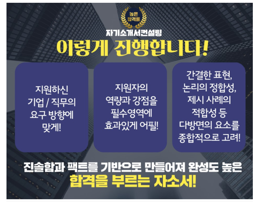 블로그 자료 사람인 채용공고 자소서첨삭대필 자소서양식 자소서문항 자소서예시 자기소개서 첨삭대필 컨설팅 서비스 소개